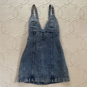 REDONE denim cutout dress